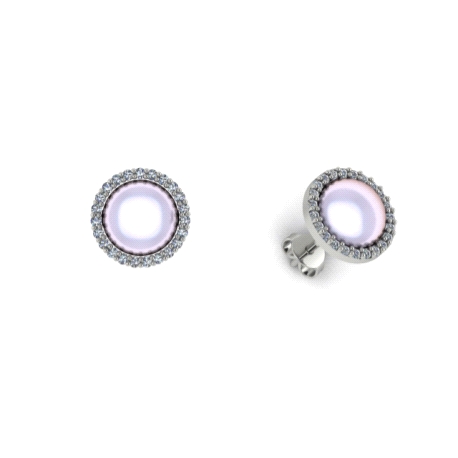 1PEB1256     PENDIENTES ORO BLANCO