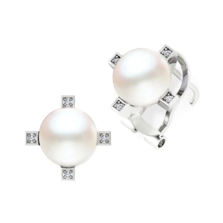 1PEB1281     PENDIENTES ORO BLANCO