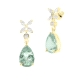 PENDIENTES ORO PIEDRA FINA