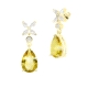 PENDIENTES ORO PIEDRA FINA