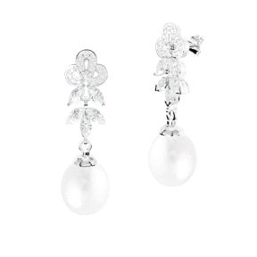 PENDIENTES ORO BLANCO