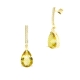 PENDIENTES ORO PIEDRA FINA ( SEMI)