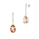 PENDIENTES ORO BLANCO PIEDRA FINA (SEMIP