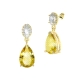 PENDIENTES ORO PIEDRA FINA ( SEMI)