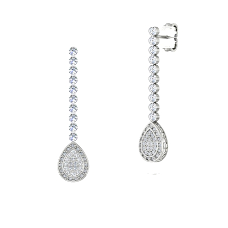 1PPL303      PENDIENTES  PLATA RODIADA