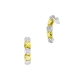 PENDIENTES ORO BLANCO PRESION
