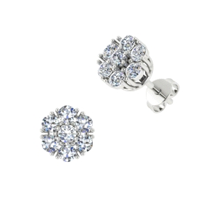 1PEB1237     PENDIENTES ORO BLANCO
