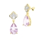 PENDIENTES ORO PIEDRA FINA