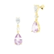 PENDIENTE.O.BLANCO BRILLANTES,PIEDRA FIN