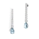 PENDIENTES PLATA RODIADA