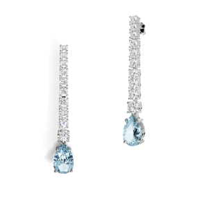 PENDIENTES PLATA RODIADA