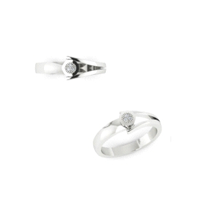 2SOP120      SOLITARIO PLATA BRILLANTES