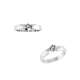 2SOP135      SOLITARIOS PLATA BRILLANTES