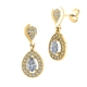 1PEB1284     PENDIENTES ORO BLANCO