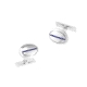 GEMELOS PLATA ROD. ENG..ZAFIRO