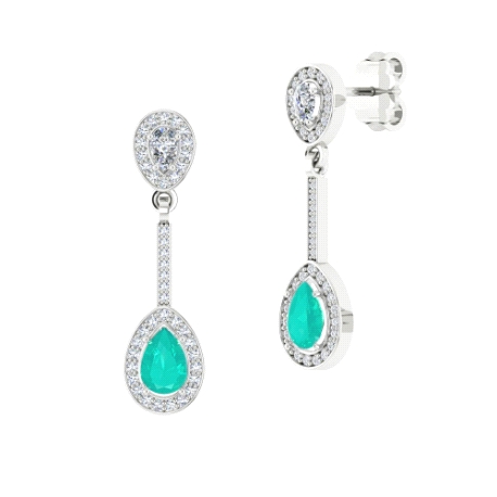 PEN. PLATA RODIADA DOBLETE ESMERALDA