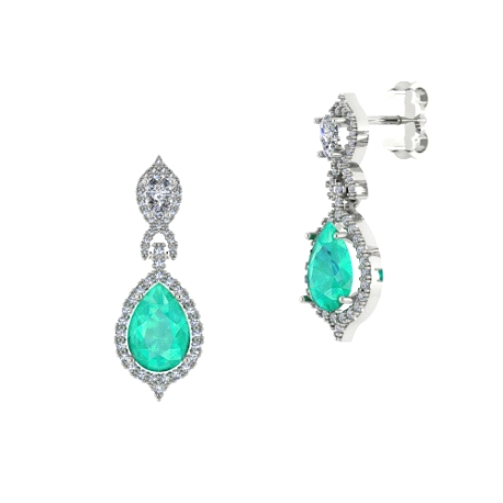 PEN. PLATA RODIADOS DOBLETE ESMERALDA