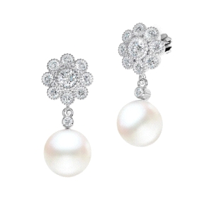 PENDIENTES PLATA RODIADA