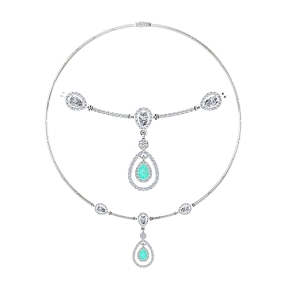 GARGANTILA PLATA  RODIADA DOBLETE ESMER.