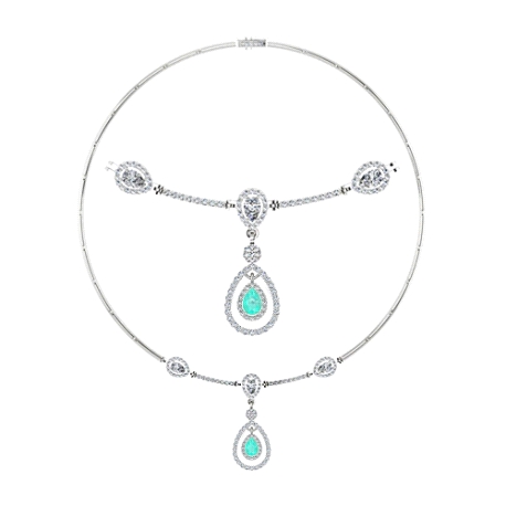 GARGANTILA PLATA  RODIADA DOBLETE ESMER.