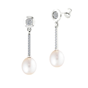 1PEB1238     PENDIENTES ORO BLANCO