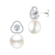1TO 234      PENDIENTES ORO BLANCO PERLA