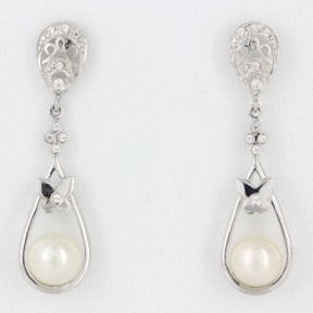 1PEB1204     PENDIENTES ORO BLANCO