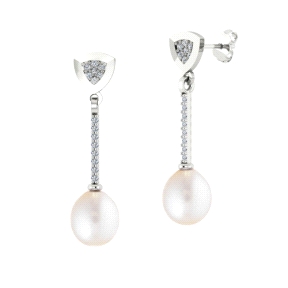 1PEB1245     PENDIENTES ORO BLANCO