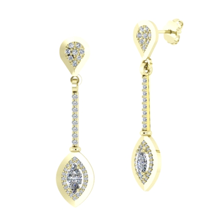 1PE 622      PENDIENTES ORO AMARILLO