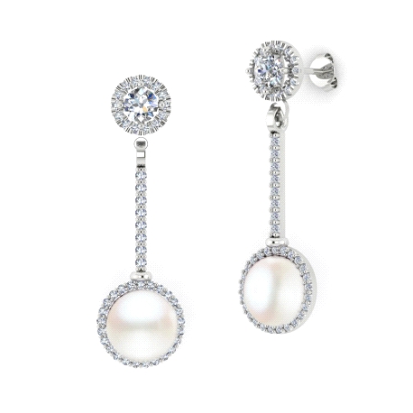 1PEB1263     PENDIENTES ORO BLANCO