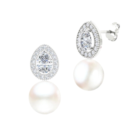 1PEB1270     PENDIENTES ORO BLANCO