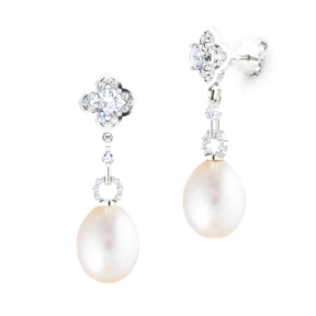 1PEB1299     PENDIENTES ORO BLANCO