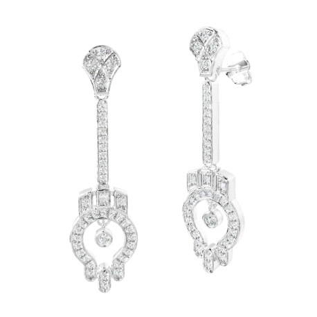 PENDIENTES PLATA RODIADA