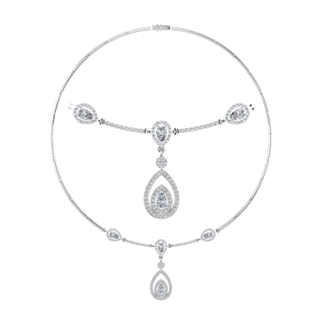 3GAP9        GARGANTILLAS PLATA RODIADA