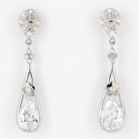 1PEB1203     PENDIENTES ORO BLANCO