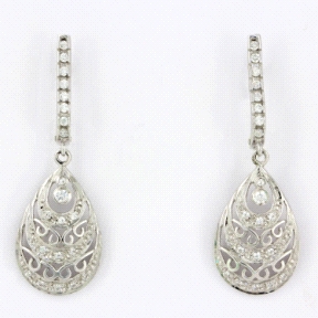 1PEB1179     PENDIENTES ORO BLANCO