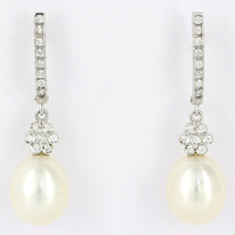 1PEB1171      PENDIENTES ORO BLANCO