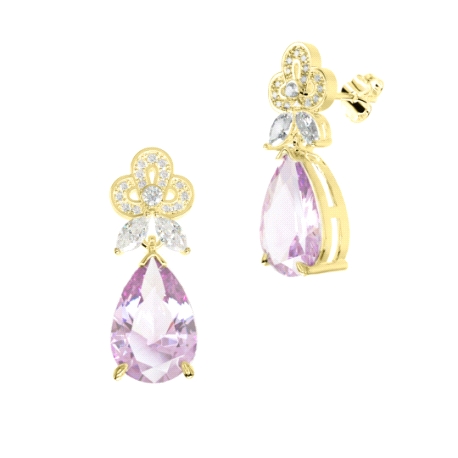 PENDIENTE ORO PIERA FINA