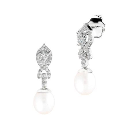 PENDIENTES PLATA RODIADA