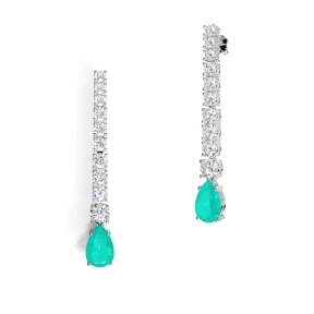 PEN. PLATA RODIADA DOBLETE ESMERALDA