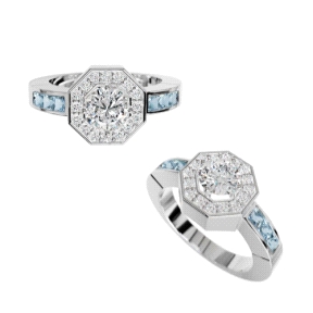 SORTIJA PLATA RODIADA