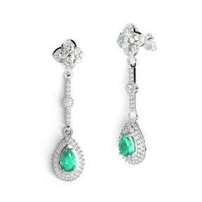 1PEB1304     PENDIENTES ORO BLANCO