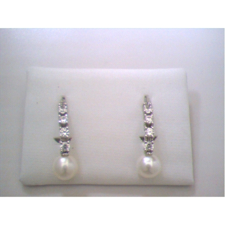PENDIENTES ORO BLANCO CATALAN