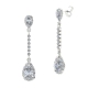 1PEB1160     PENDIENTES ORO BLANCO