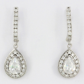 1PEB1176     PENDIENTES ORO BLANCO