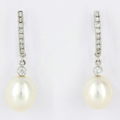 1PEB1168     PENDIENTES ORO BLANCO