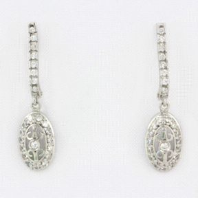1PEB1167     PENDIENTES ORO BLANCO