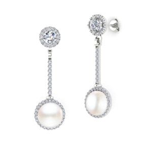 1PEB1263     PENDIENTES ORO BLANCO