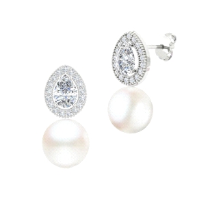 1PEB1270     PENDIENTES ORO BLANCO