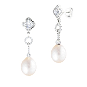 1PEB1306     PENDIENTES ORO BLANCO